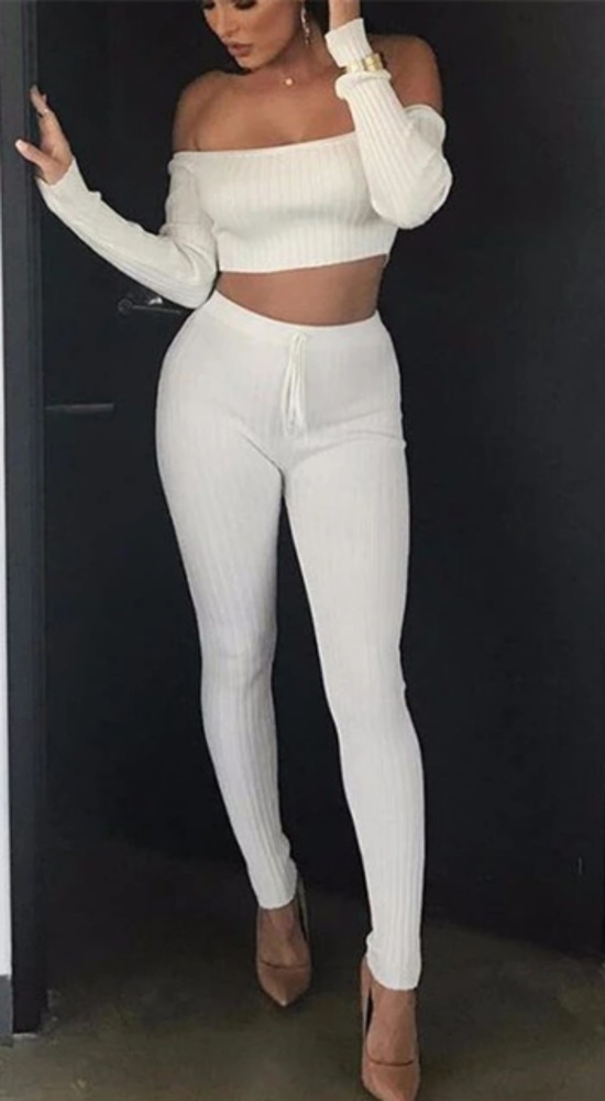 🆕️ Winter Crop Top Track Suit Set
